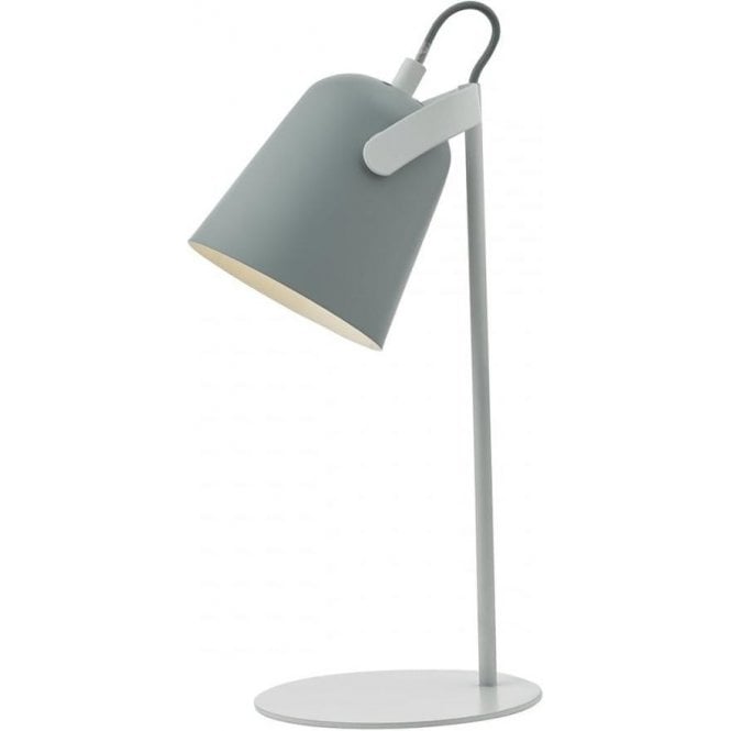 Effie Soft Matte Grey Table Lamp