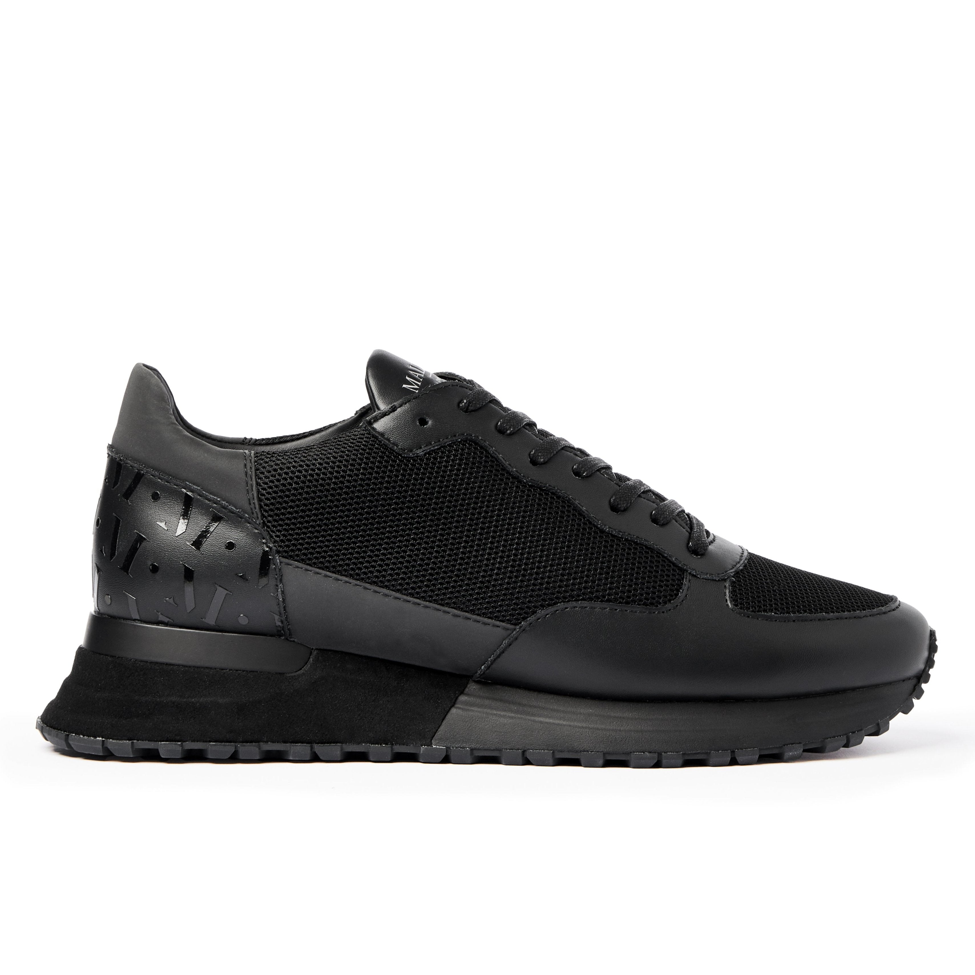 MALLET Popham Triple Black Matt Trainers