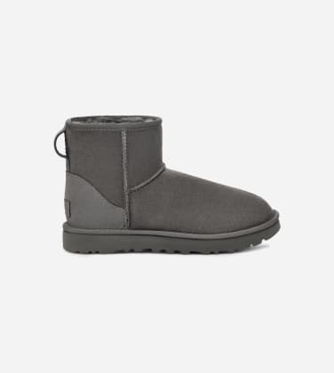 The product title translated into English is: "UGG Classic Mini II Boots for Women | UGG EU in Grey, Size 38, Suede