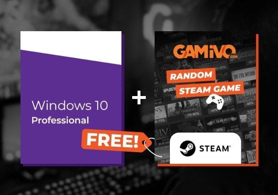 Windows 10 Professional + GAMIVO Random Steam Game Global