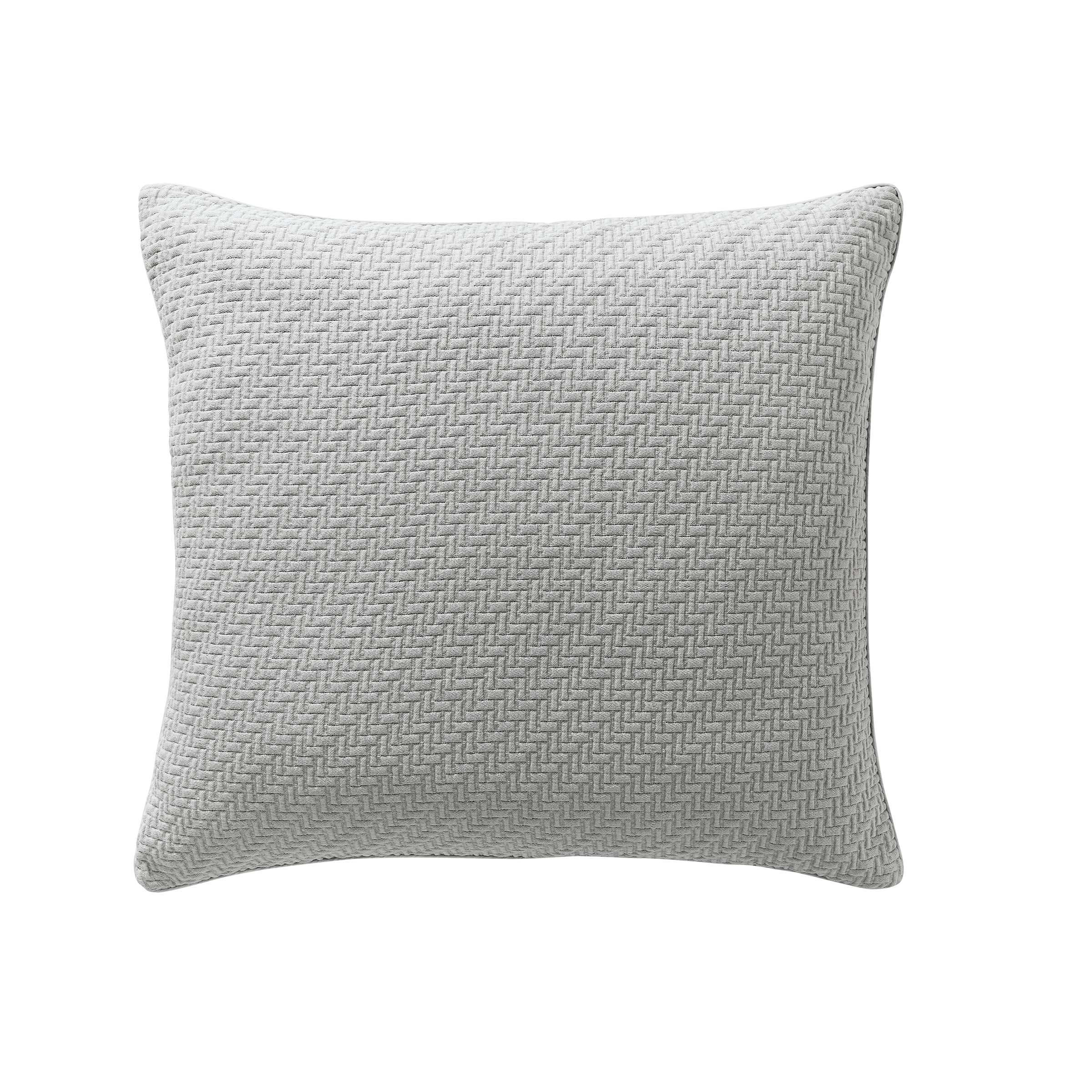 Bedeck of Belfast Fine Linens Andaz Cushion 50cm x 50cm, Silver