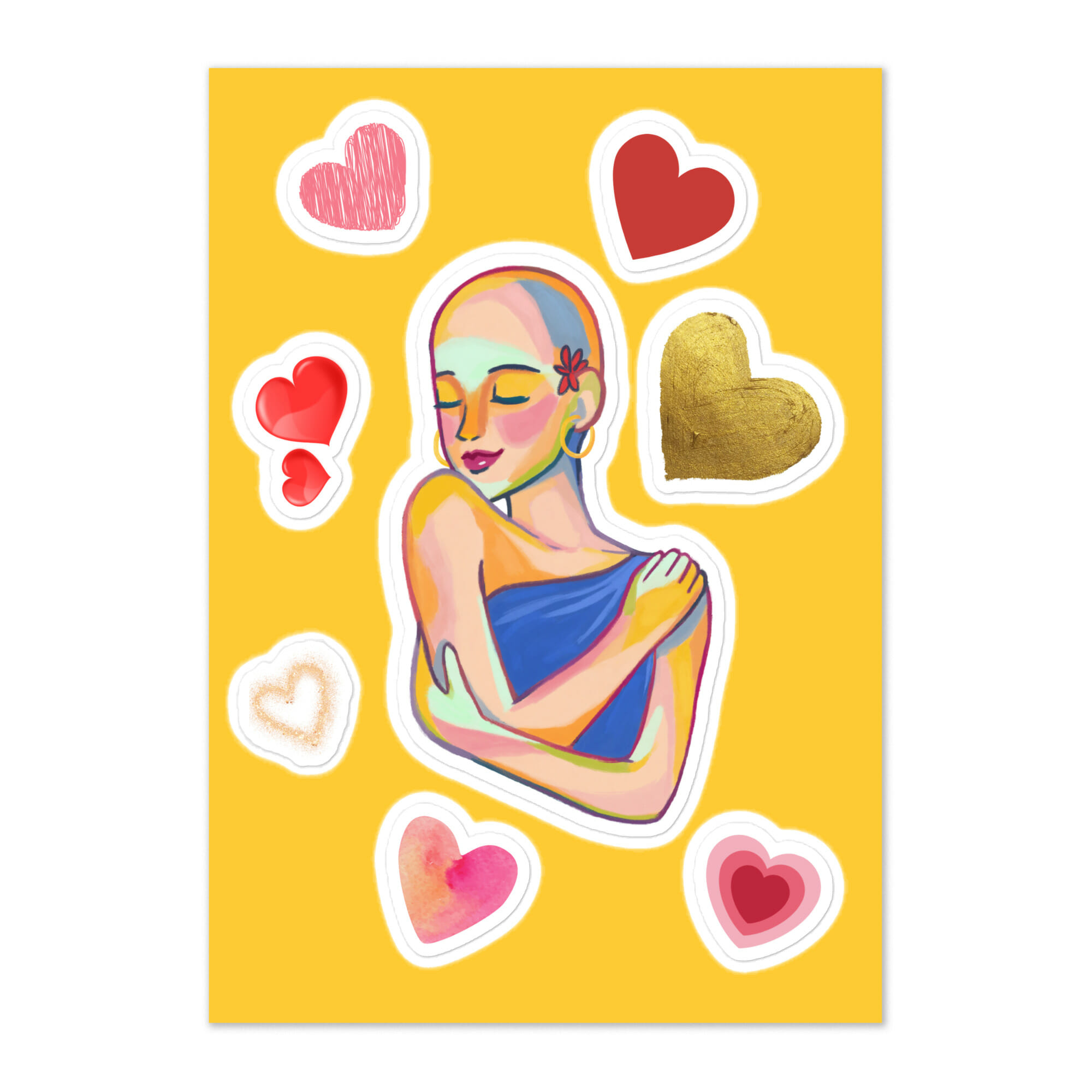 Cancer Self-Care: Empowering Sticker Sheet for Women