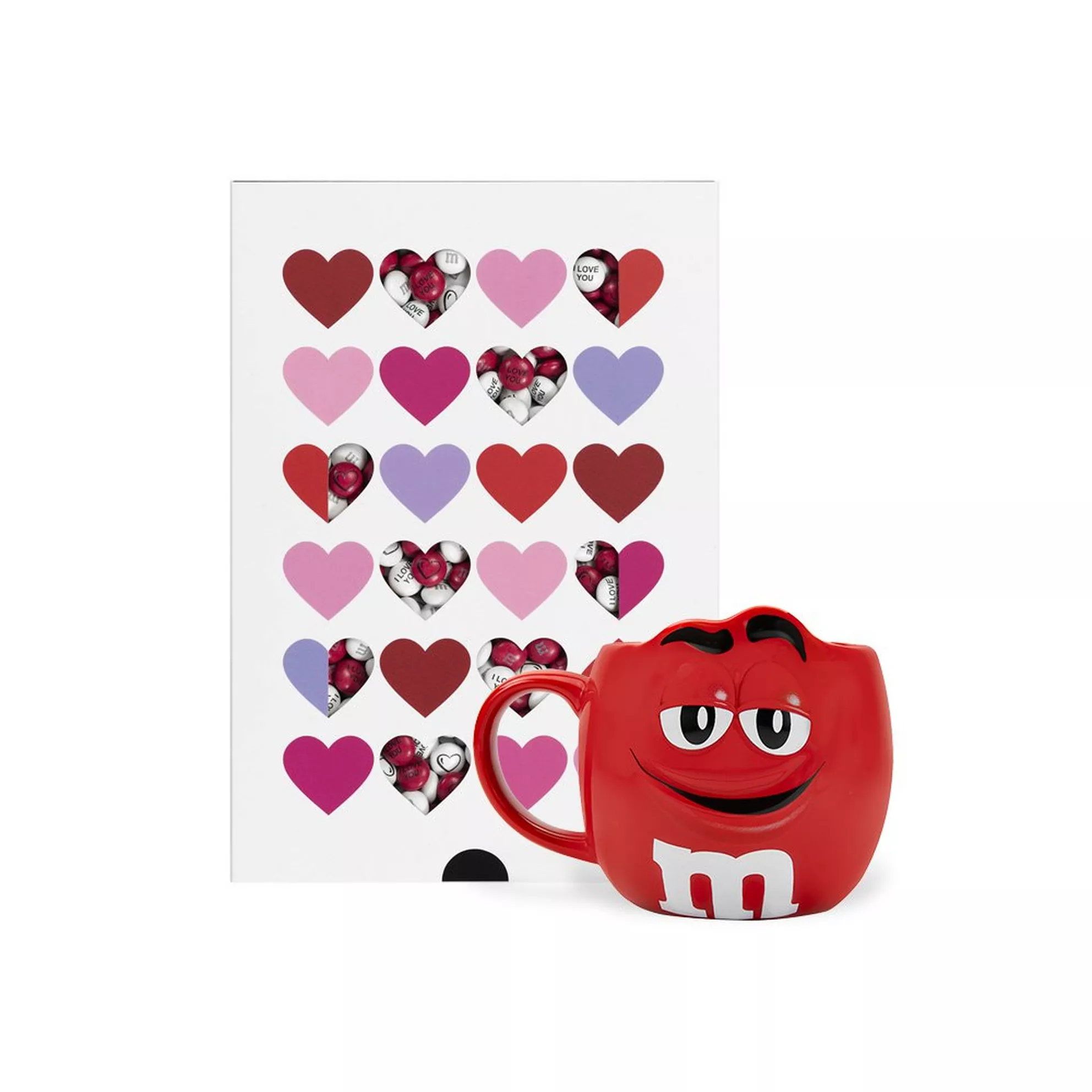 Heart Box 400g + XL Red M&M’s Mug