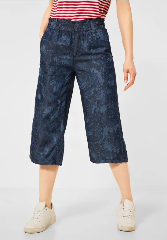 Loose Fit Denim-Culotte