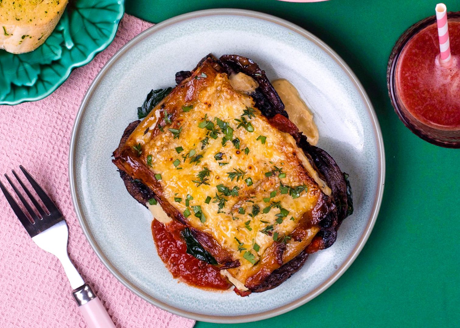 Mushroom & Spinach Lasagne