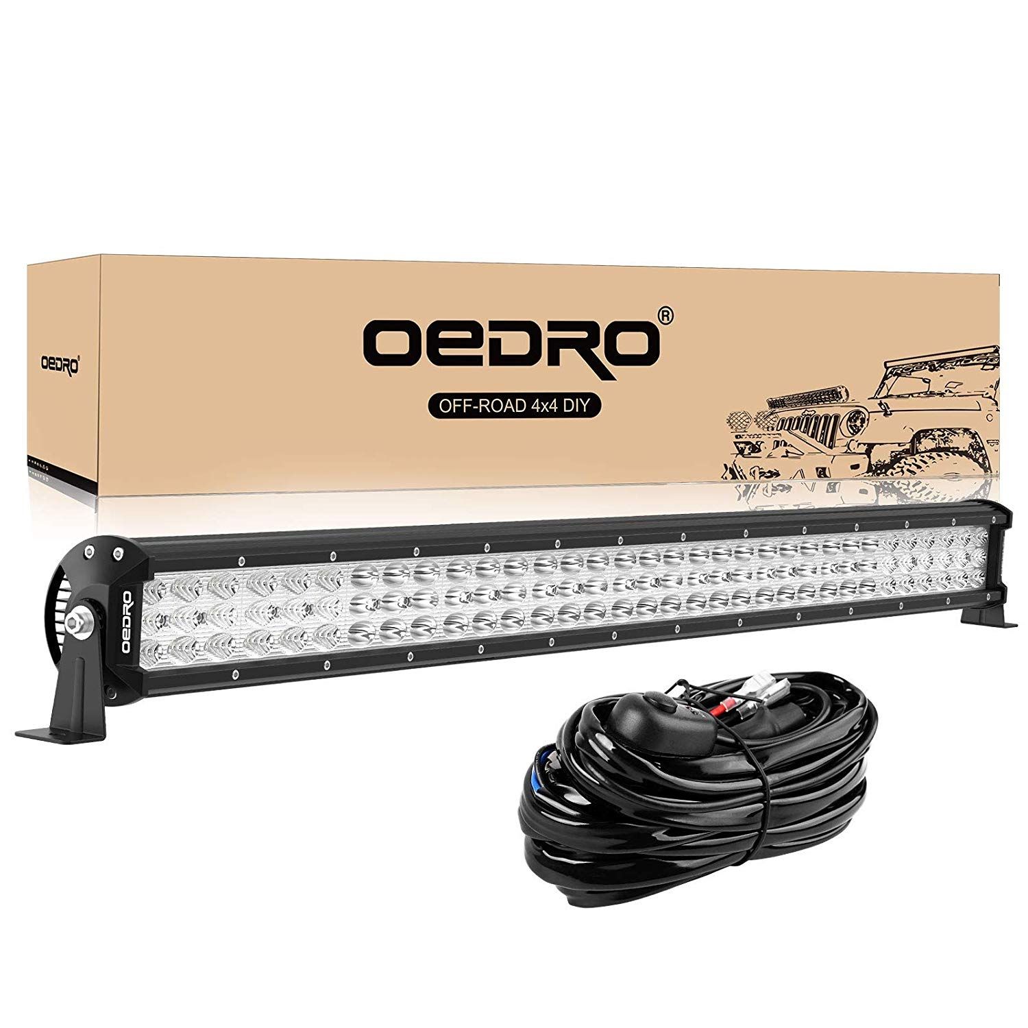 OEDRO 32" 600W LED Light with Harness