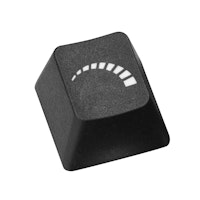 Overclockers UK Logo PBT Double Shot Escape Keycap - Black