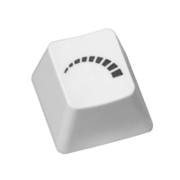 Overclockers UK Logo PBT Double Shot Escape Keycap - White