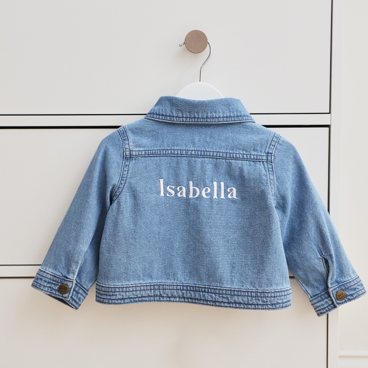 Personalised Blue Children's Denim Jacket