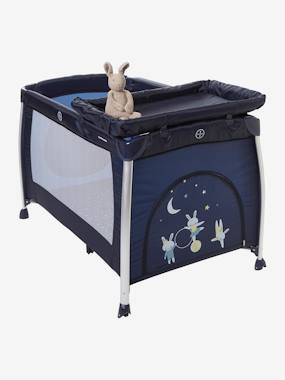 VERTBAUDET Dark Blue Foldable Travel Cot